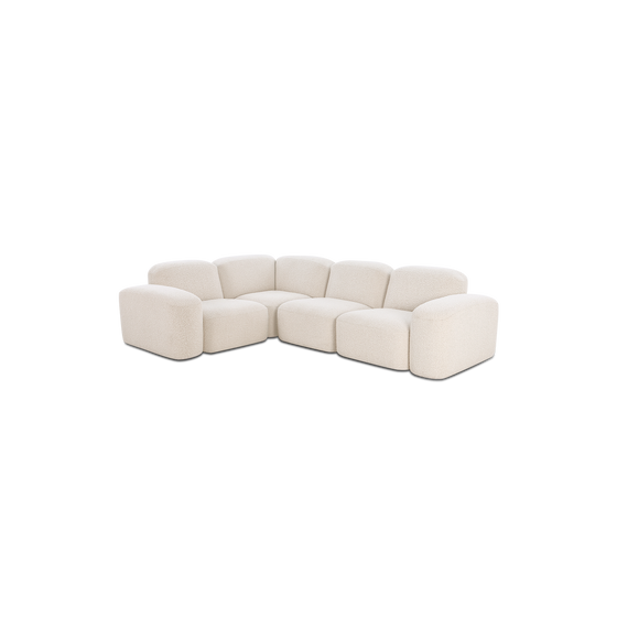 Muse 4 Piece Modular Sofa - [ Bronte Whipped Cream ]
