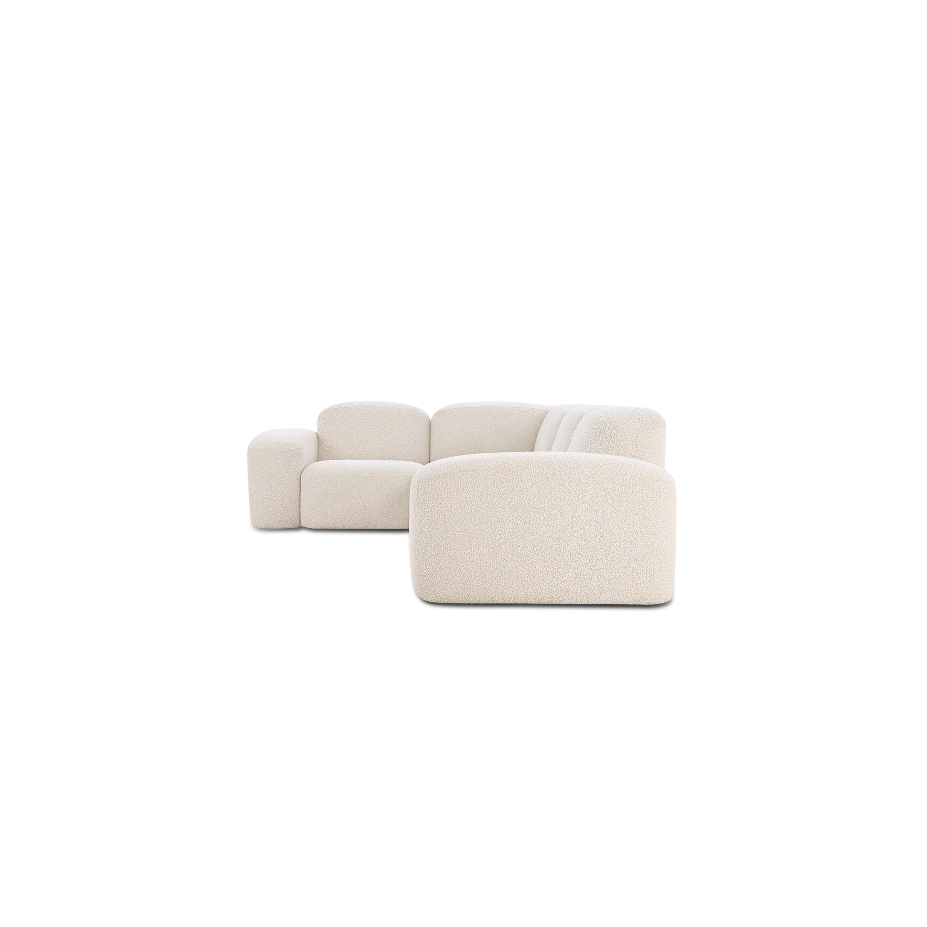 Muse 4 Piece Modular Sofa - [ Bronte Whipped Cream ]