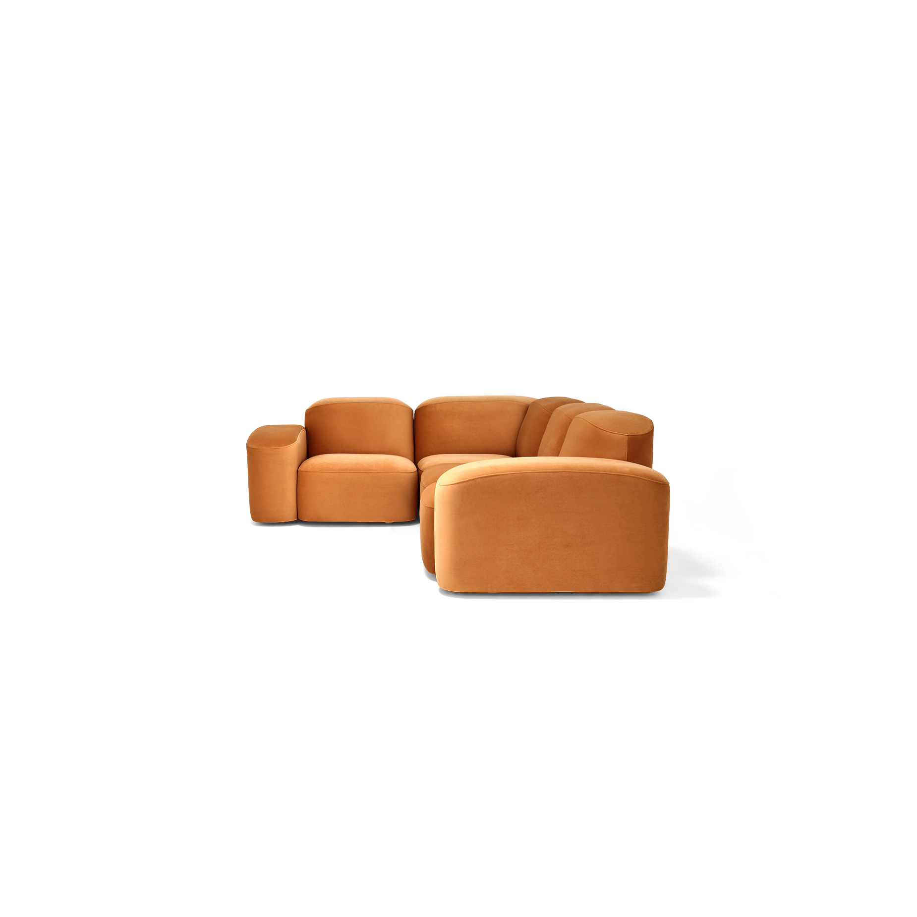 Muse 4 Piece Modular Sofa - [ Malibu Caramel ]