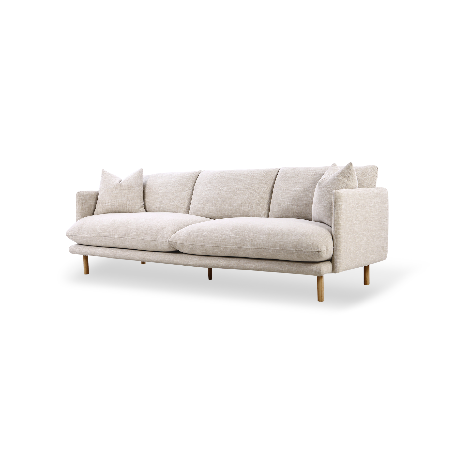 Zephyr 3.5 Seat Sofa - [ Byron Oyster ]