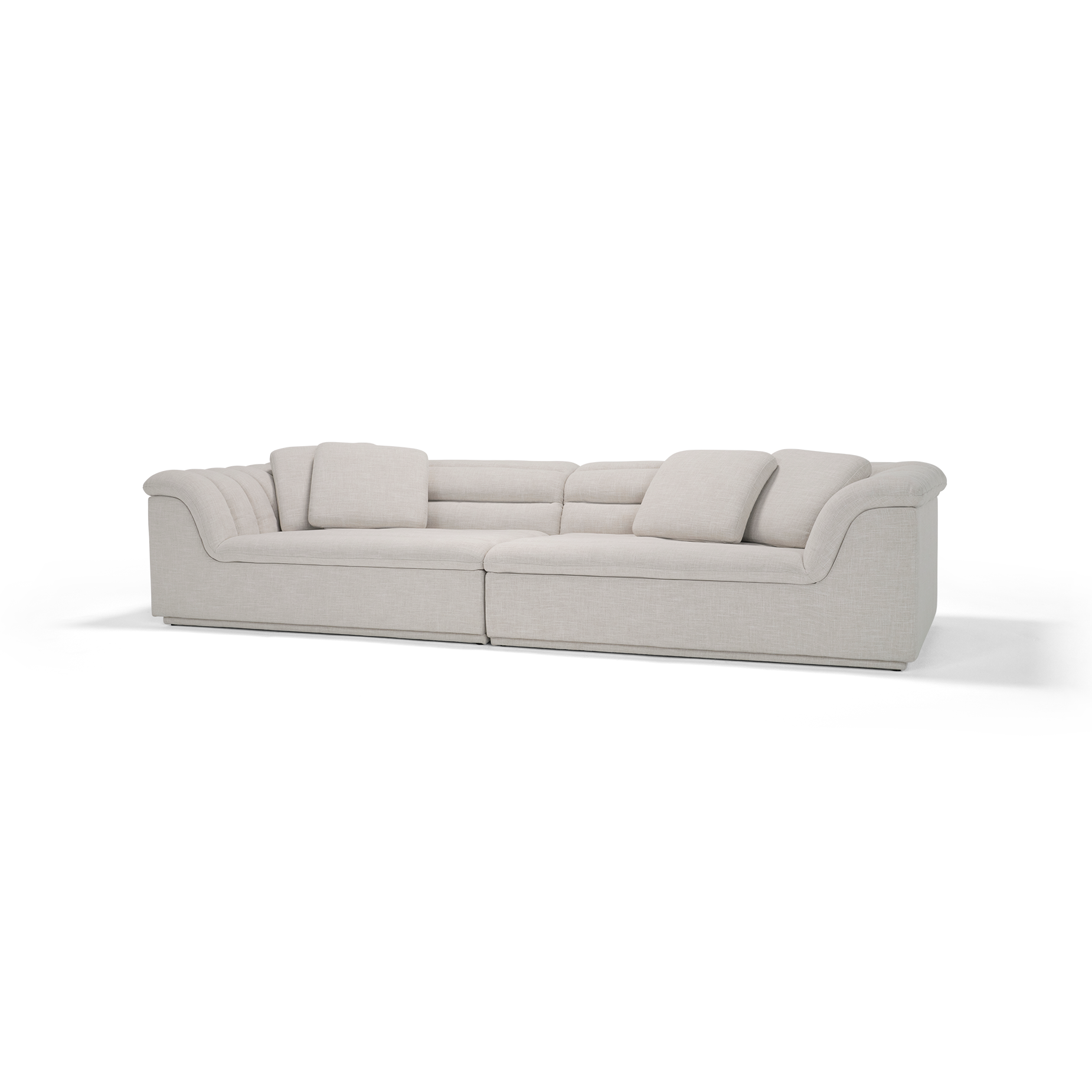 Float 4 Seat Sofa - [ Byron Oyster ]