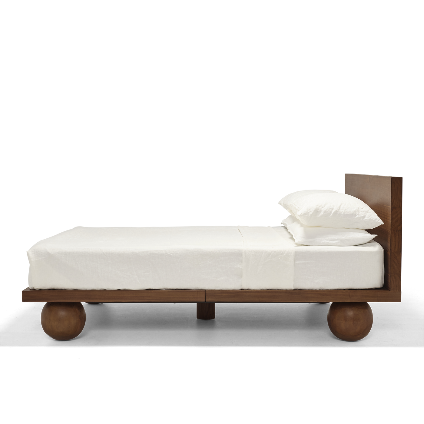 Yoko King Bed - [ Walnut ]