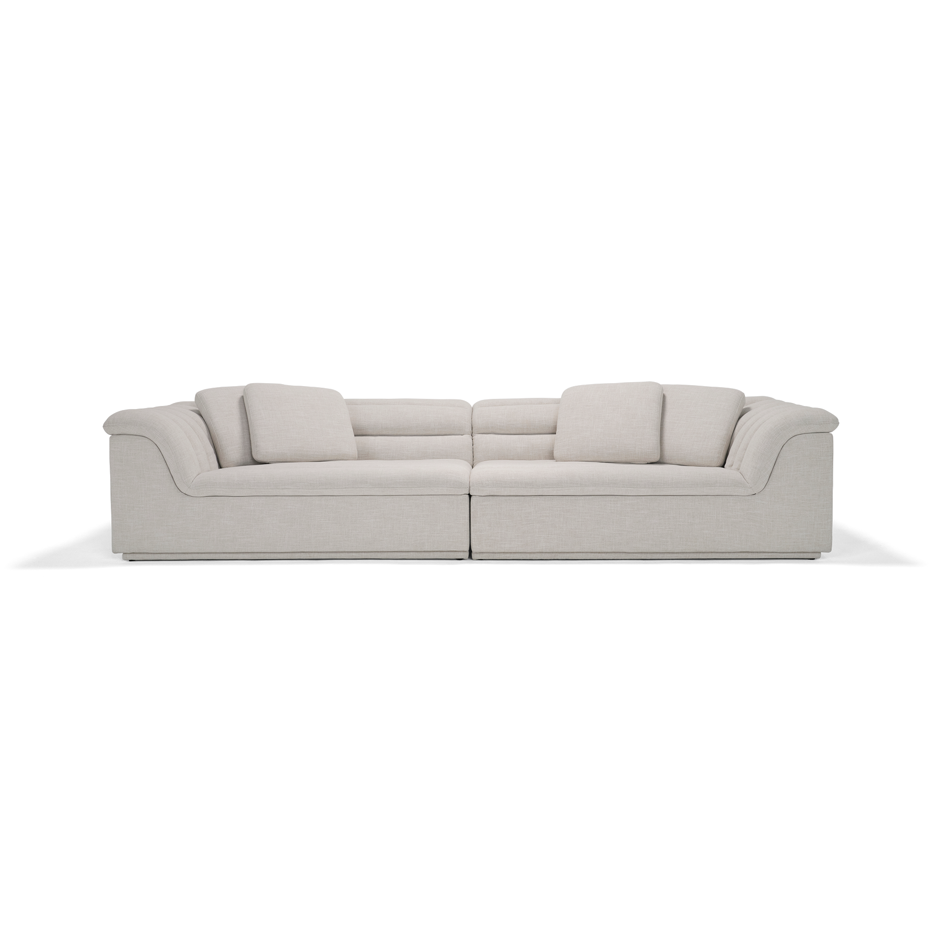 Float 4 Seat Sofa - [ Byron Oyster ]