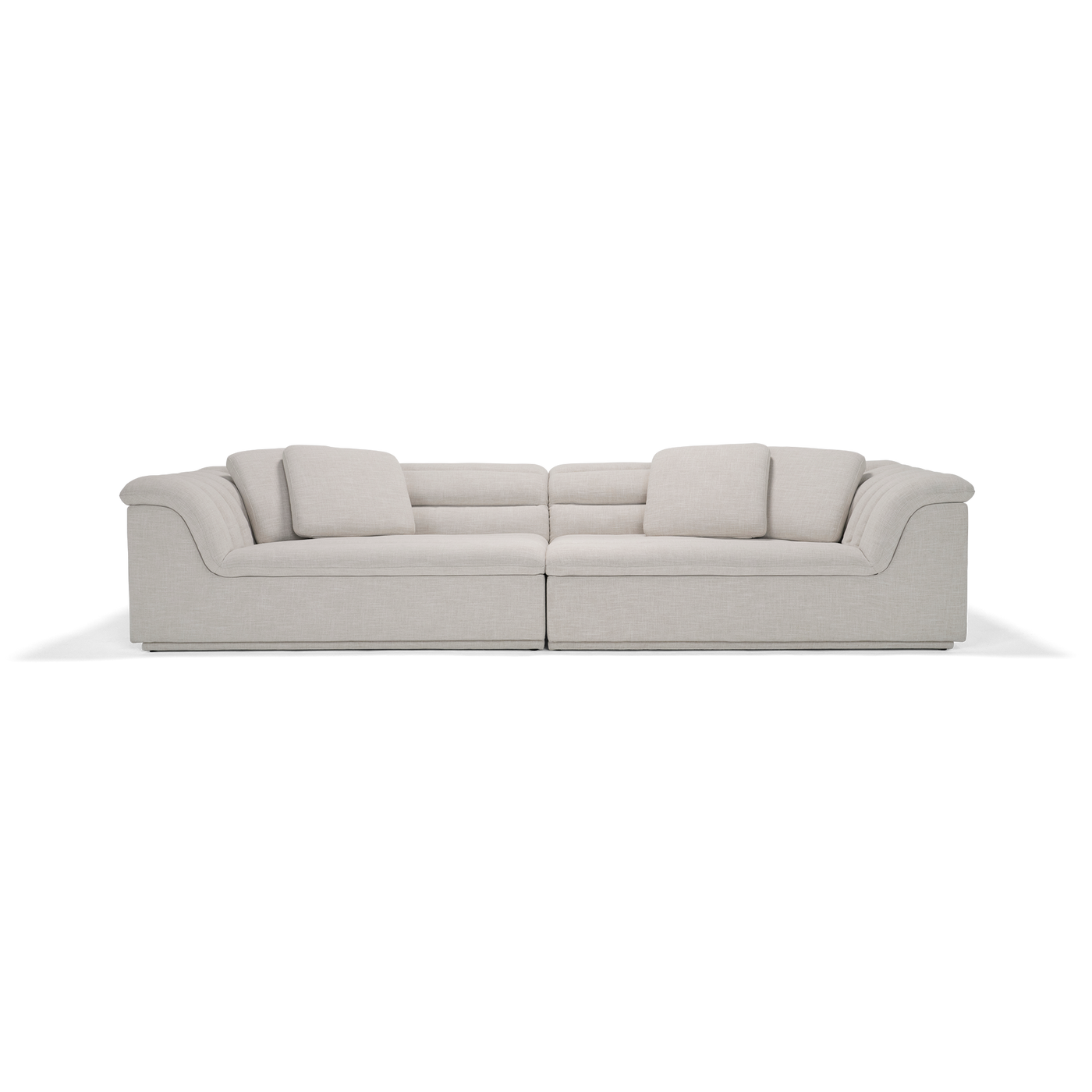Float 4 Seat Sofa - [ Byron Oyster ]