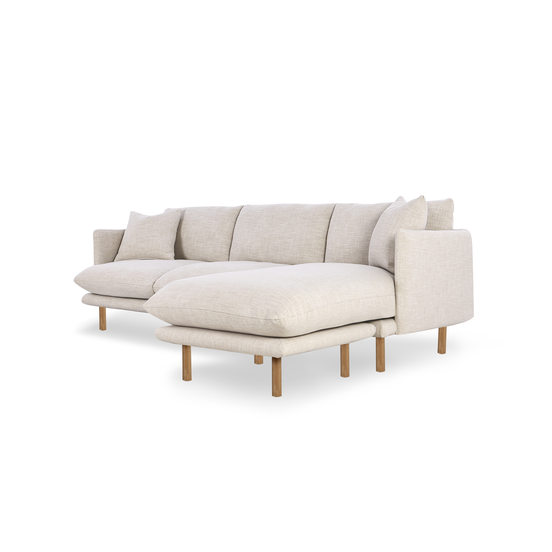 Zephyr Flip Chaise Sofa - [ Byron Oyster ]