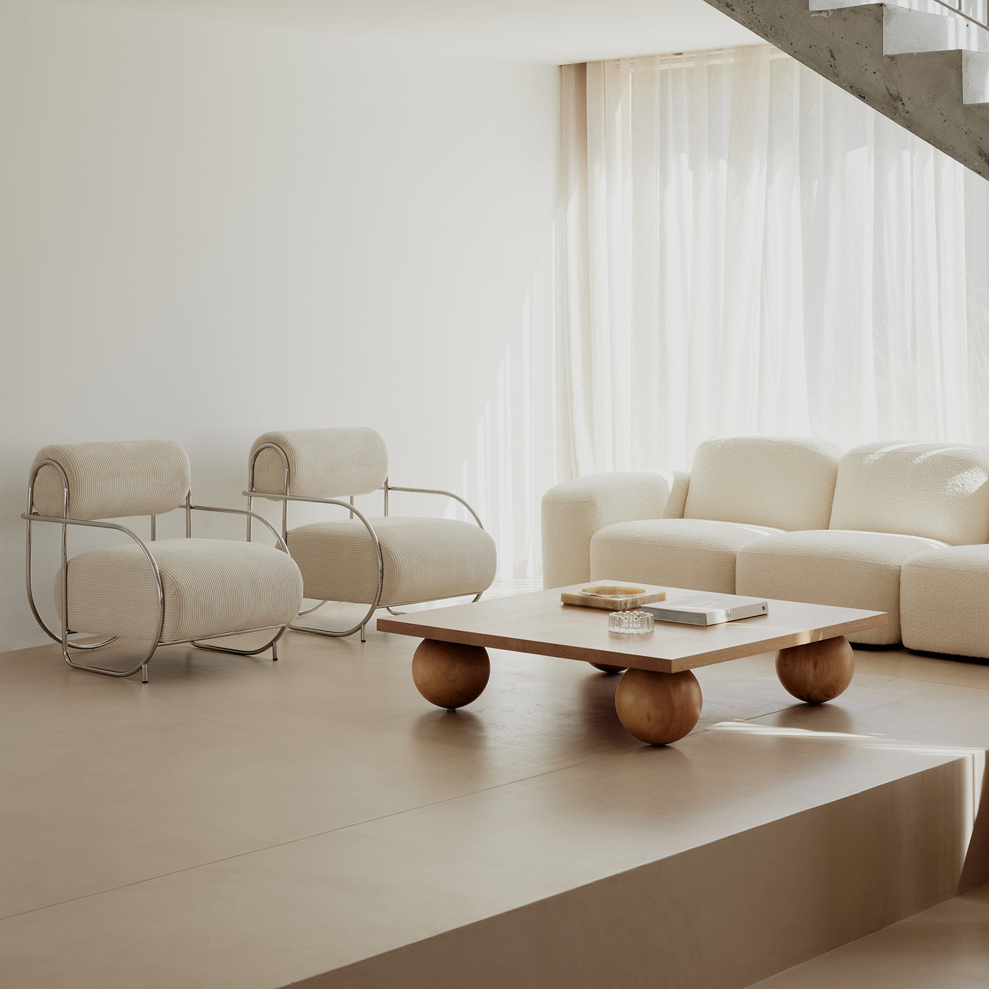 Yoko Square Coffee Table - [ Oak ]