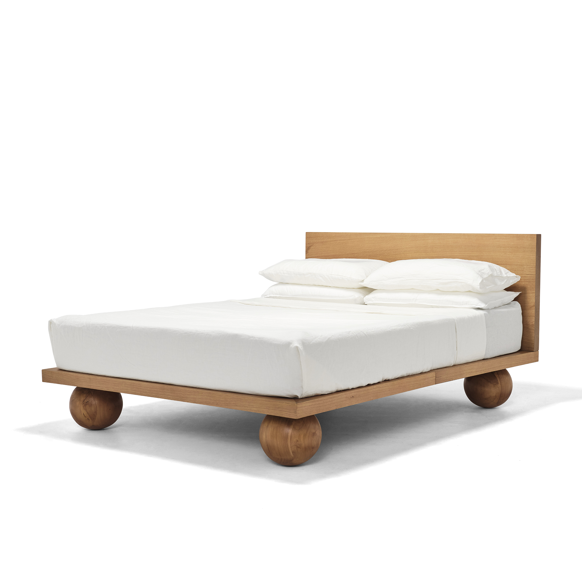 Yoko King Bed - [ Oak ]