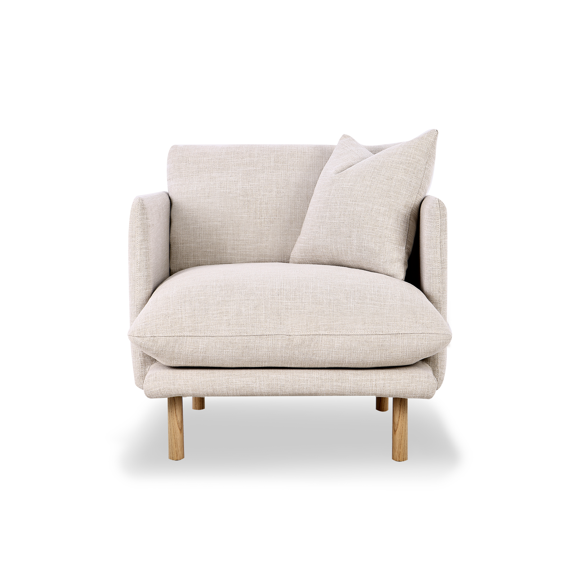 Zephyr Armchair - [ Byron Oyster ]