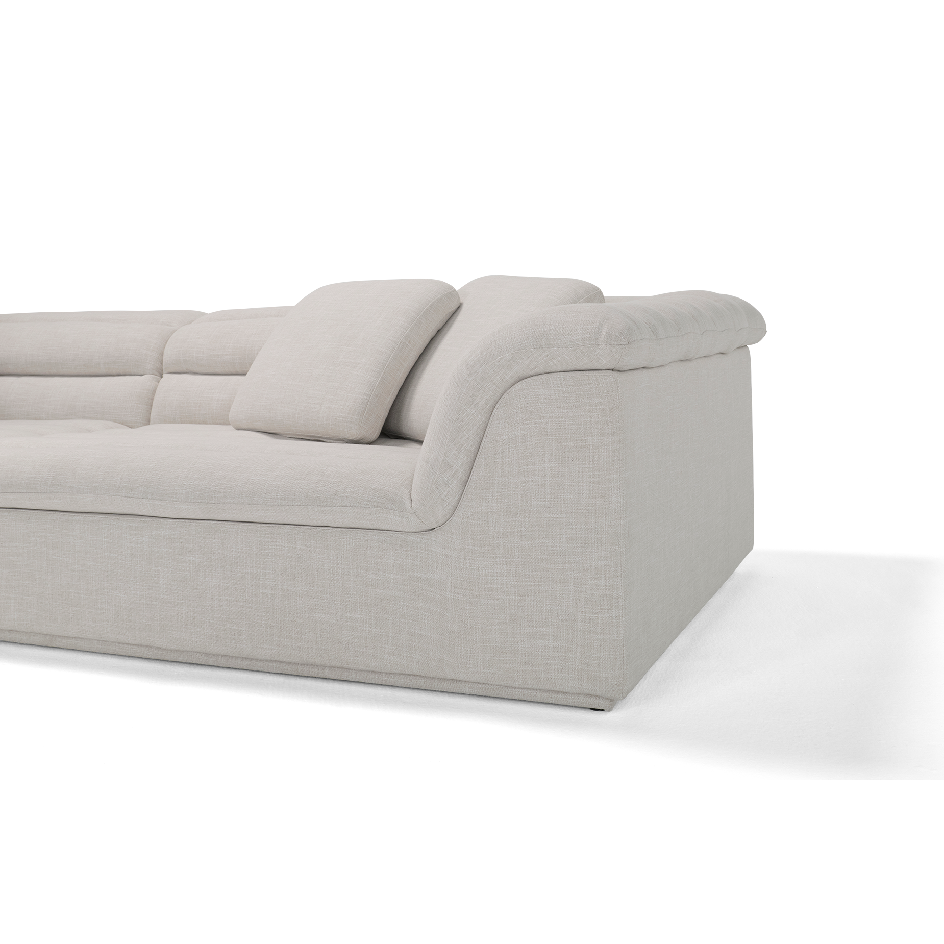 Float 4 Seat Sofa - [ Byron Oyster ]