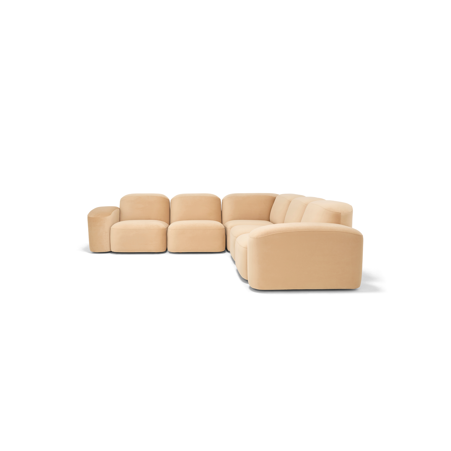 Muse 5 Piece Modular Sofa - [ Malibu Dune ]