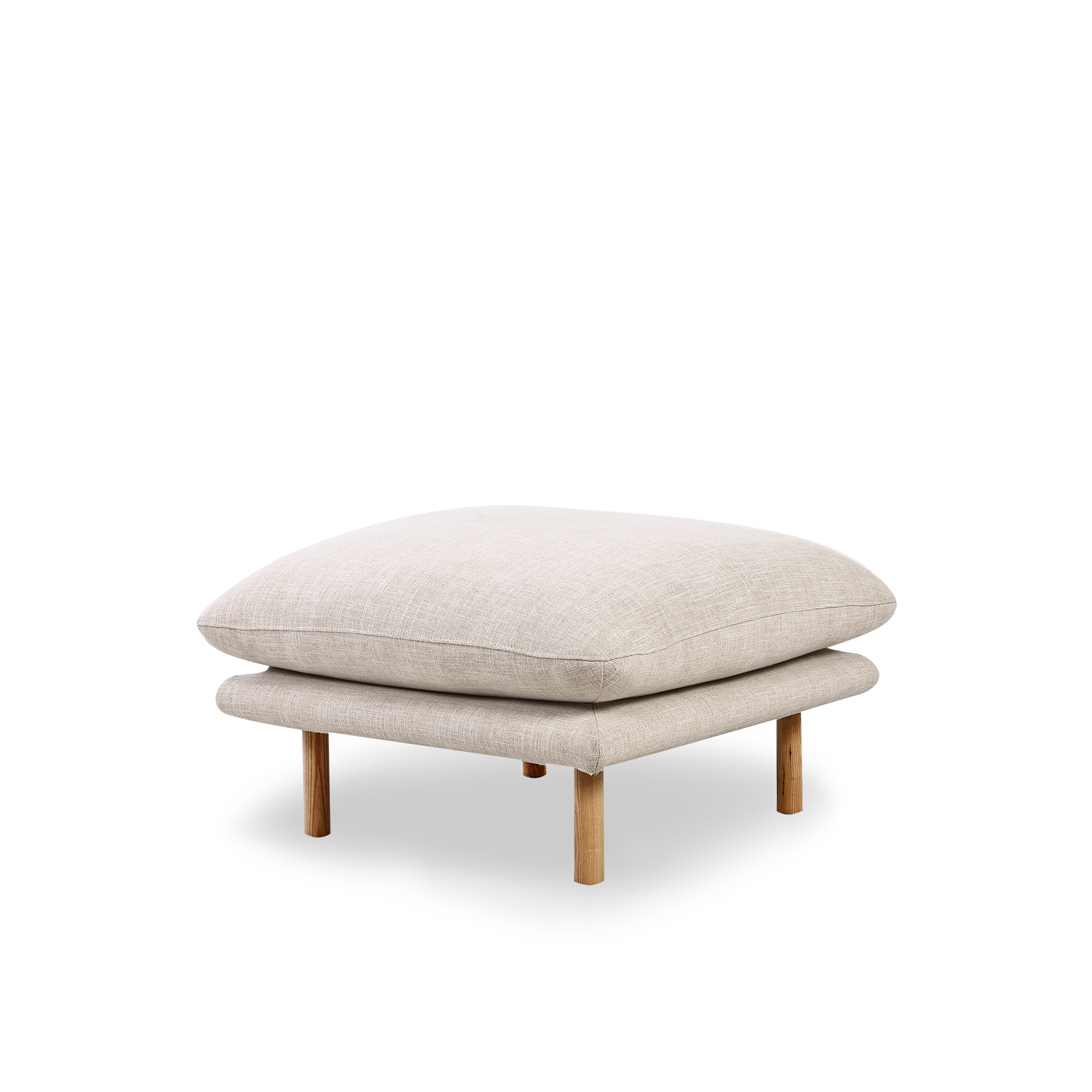 Zephyr Ottoman - [ Byron Oyster ]