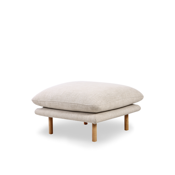 Zephyr Ottoman - [ Byron Oyster ]