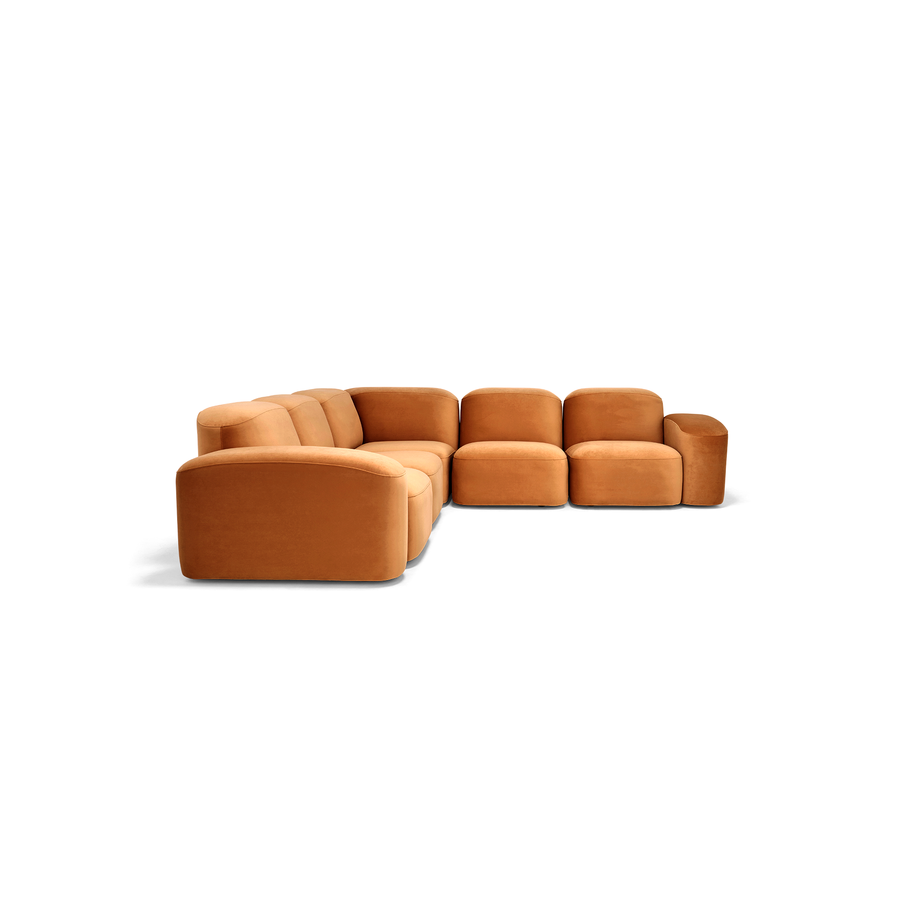 Muse 5 Piece Modular Sofa - [ Malibu Caramel ]