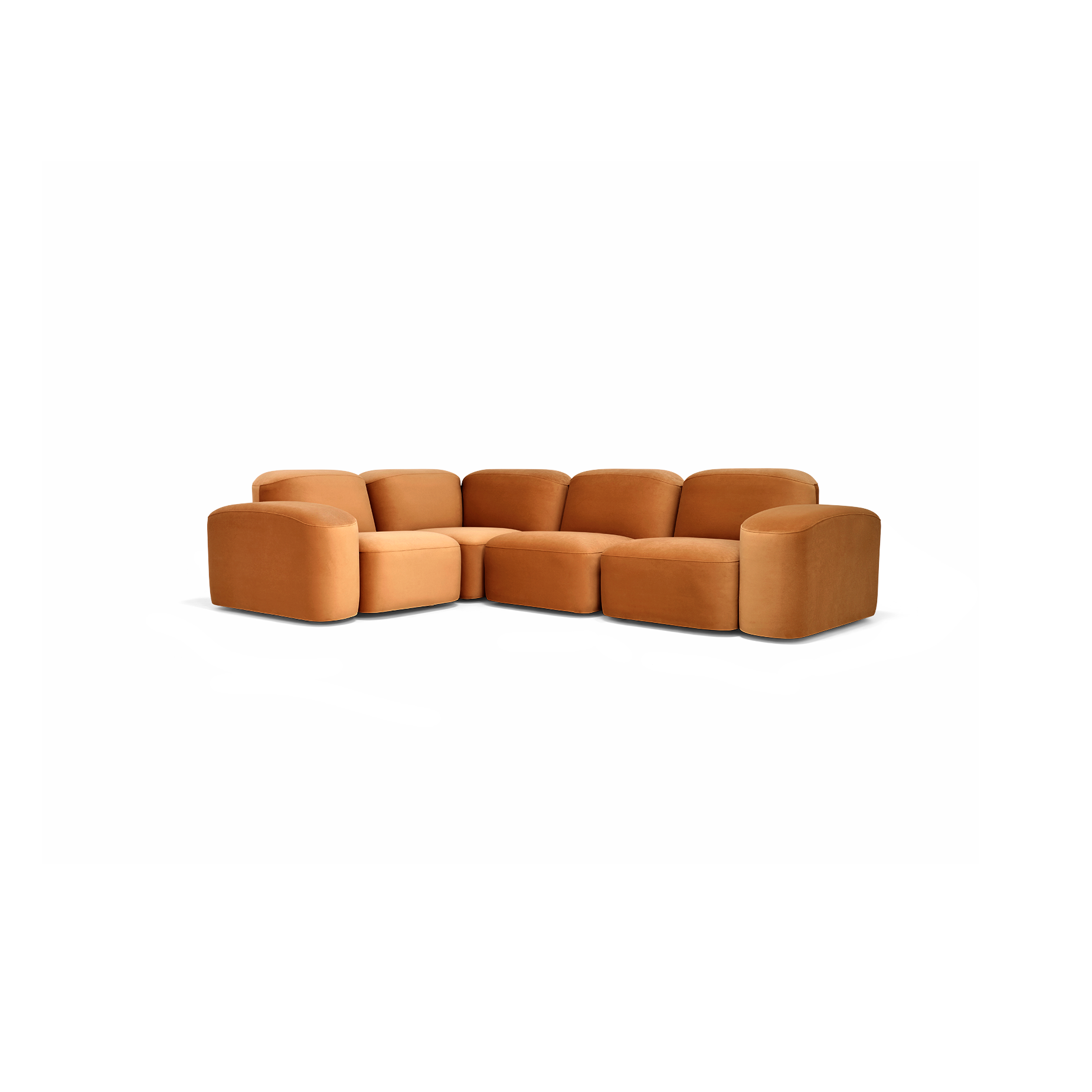 Muse 4 Piece Modular Sofa - [ Malibu Caramel ]