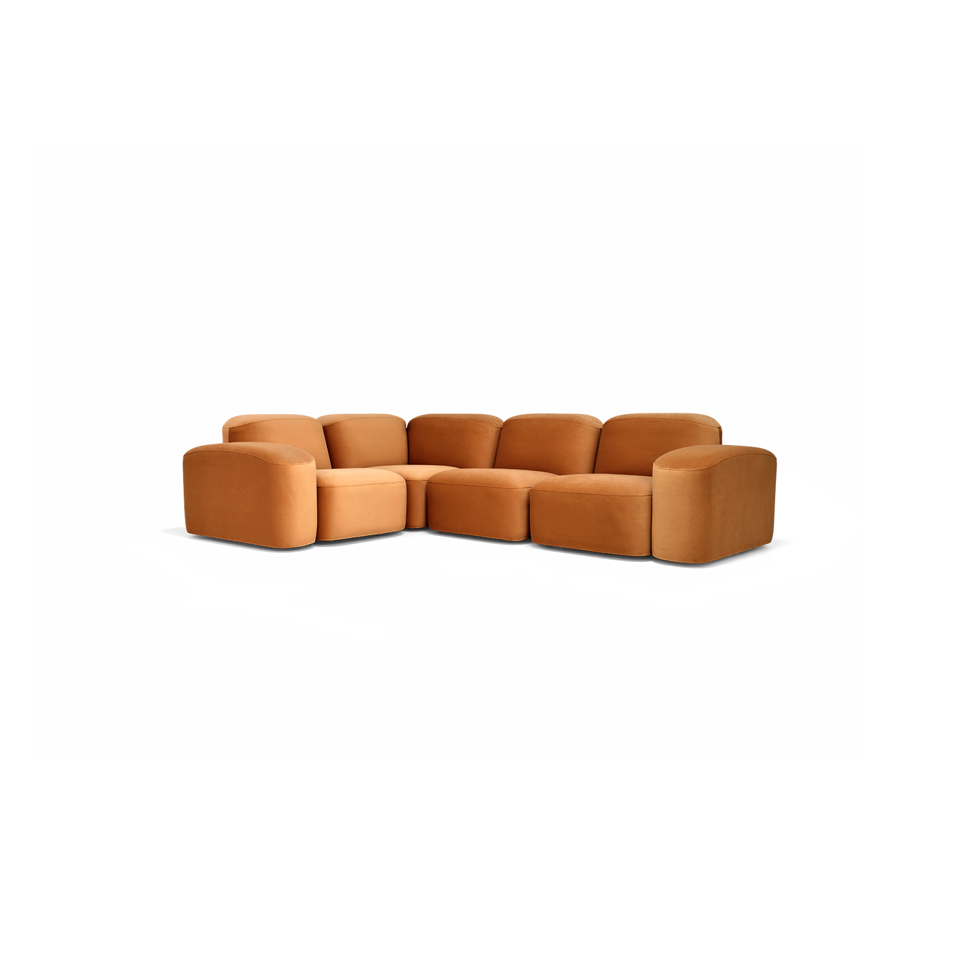 Muse 4 Piece Modular Sofa - [ Malibu Caramel ]
