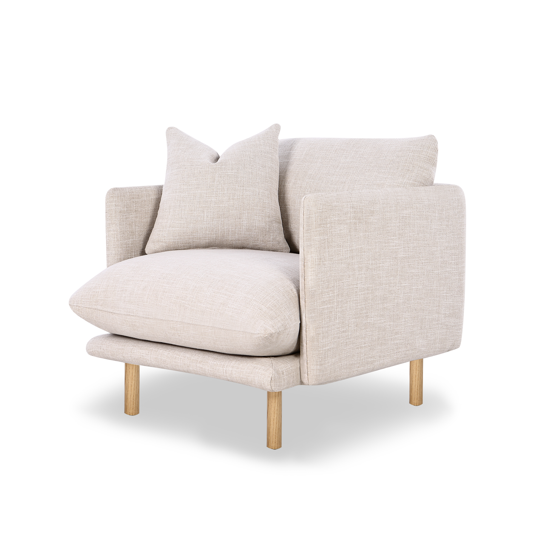 Zephyr Armchair - [ Byron Oyster ]