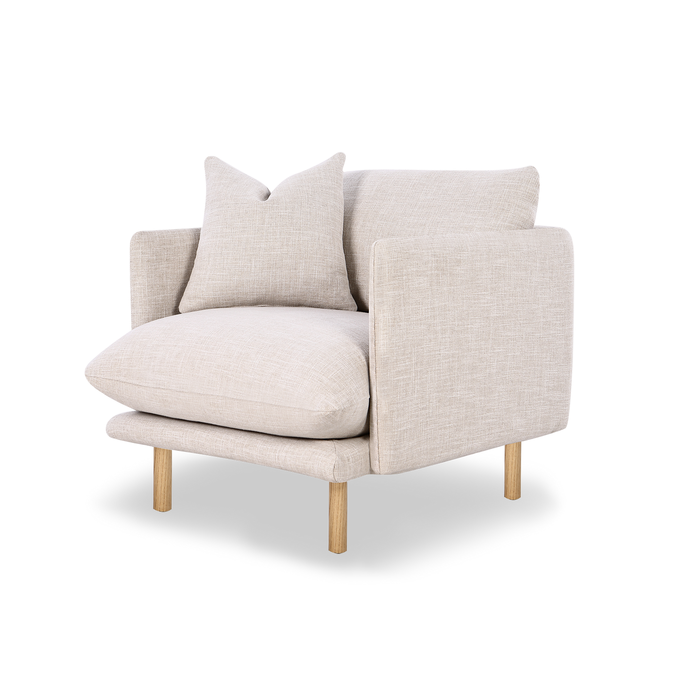 Zephyr Armchair - [ Byron Oyster ]