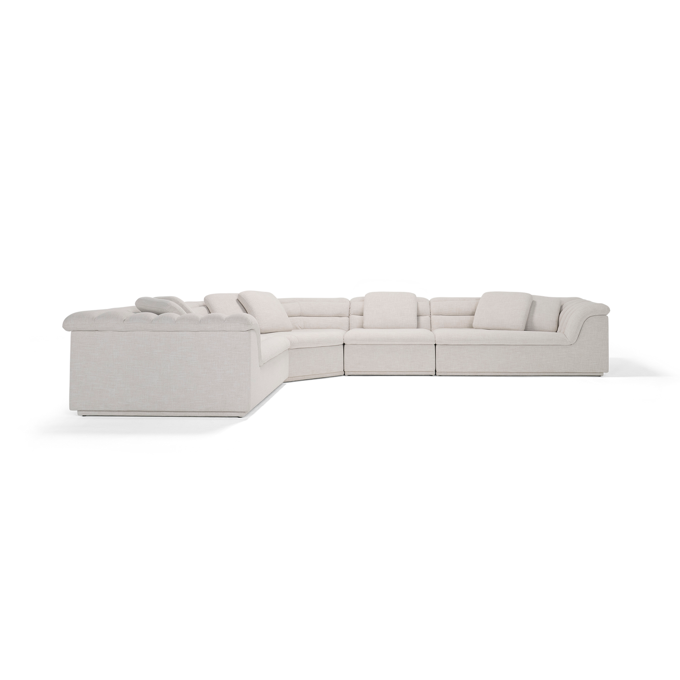 Float 4 Piece Modular Sofa - [ Byron Oyster ]