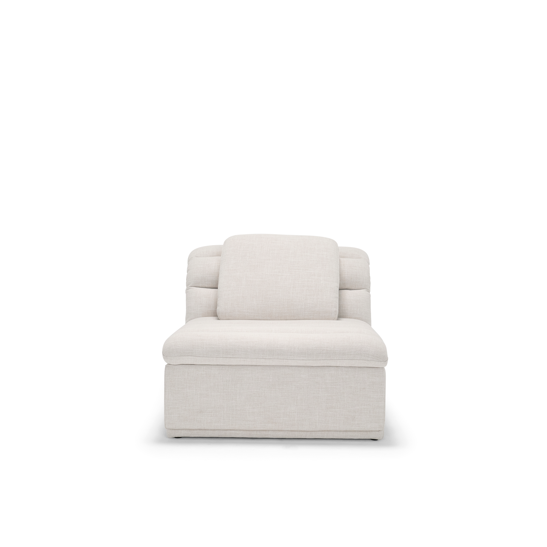 Float 1.5 Seat Armless Modular Piece - [ Byron Oyster ]