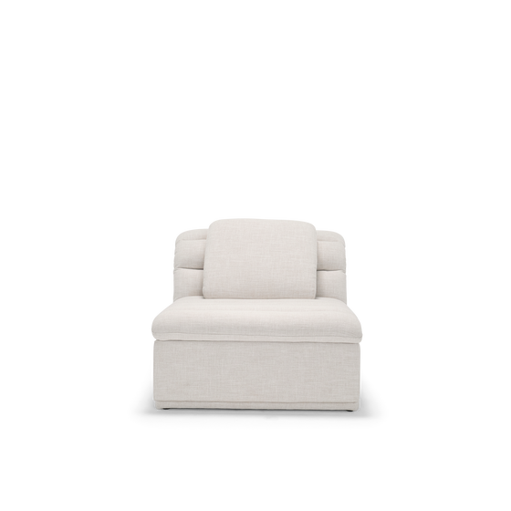 Float 1.5 Seat Armless Modular Piece - [ Byron Oyster ]