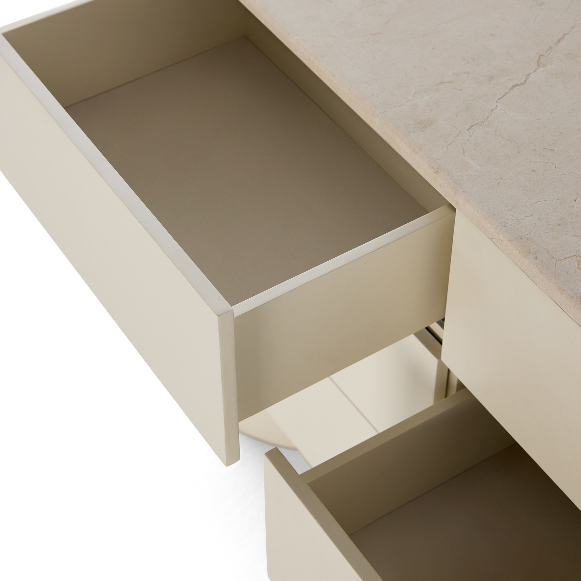 Fin 6 Drawer Dresser - [ Tofu & Marble Cosmos Crema ]