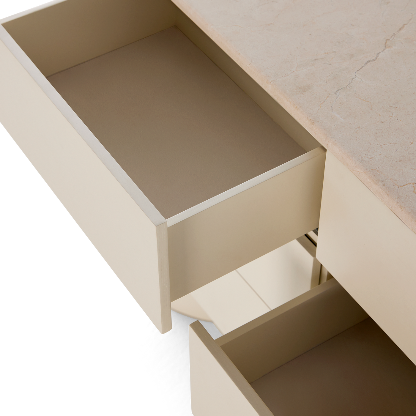 Fin 6 Drawer Dresser - [ Tofu & Marble Cosmos Crema ]