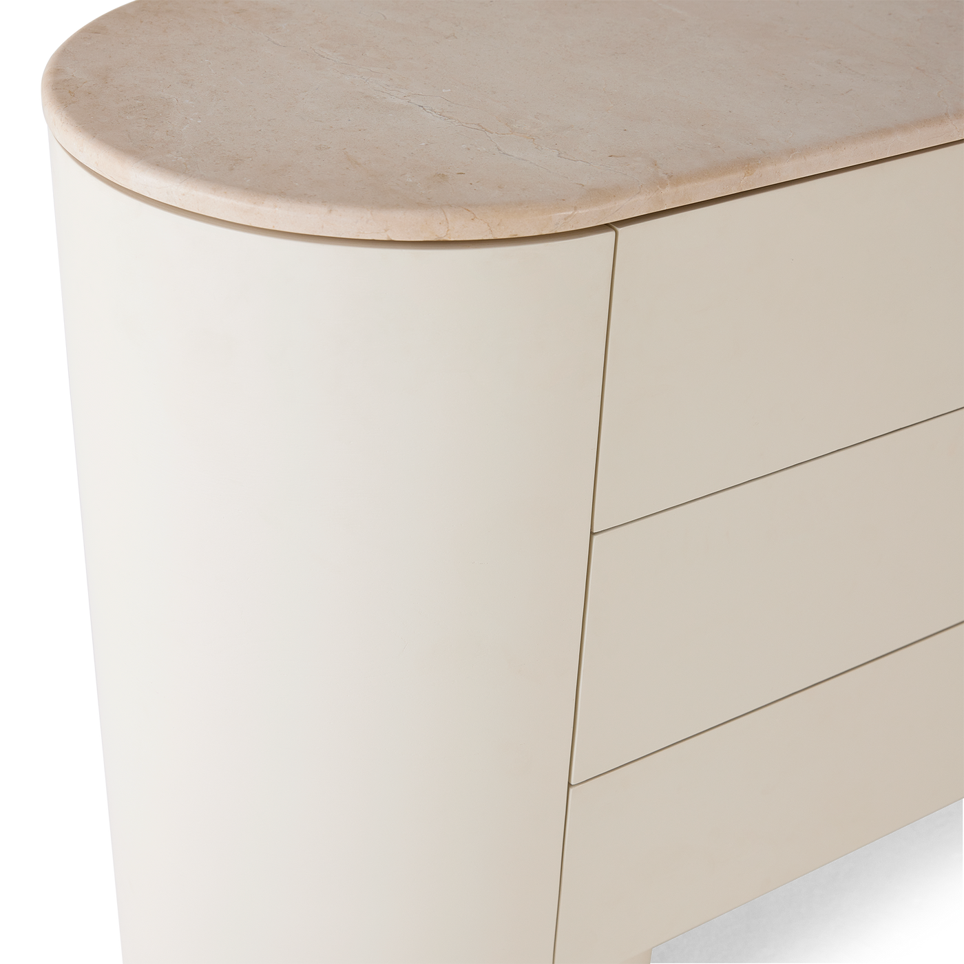 Fin 6 Drawer Dresser - [ Tofu & Marble Cosmos Crema ]