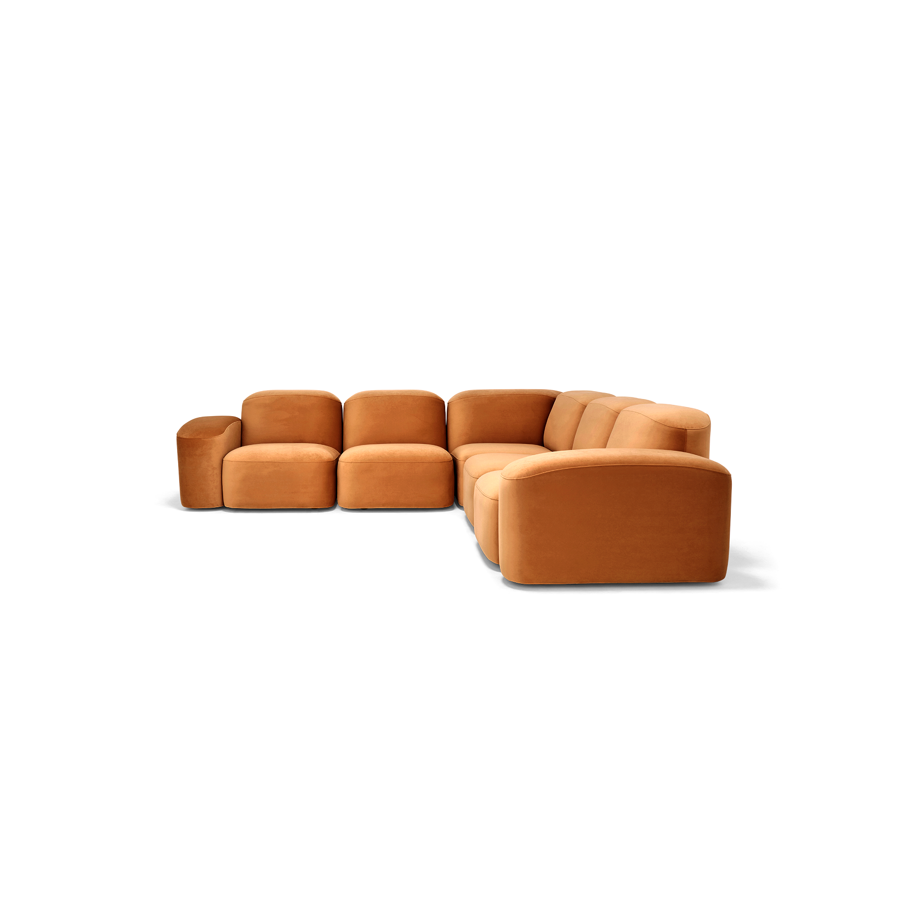 Muse 5 Piece Modular Sofa - [ Malibu Caramel ]