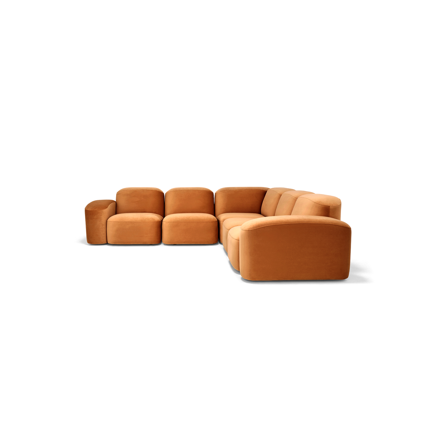 Muse 5 Piece Modular Sofa - [ Malibu Caramel ]