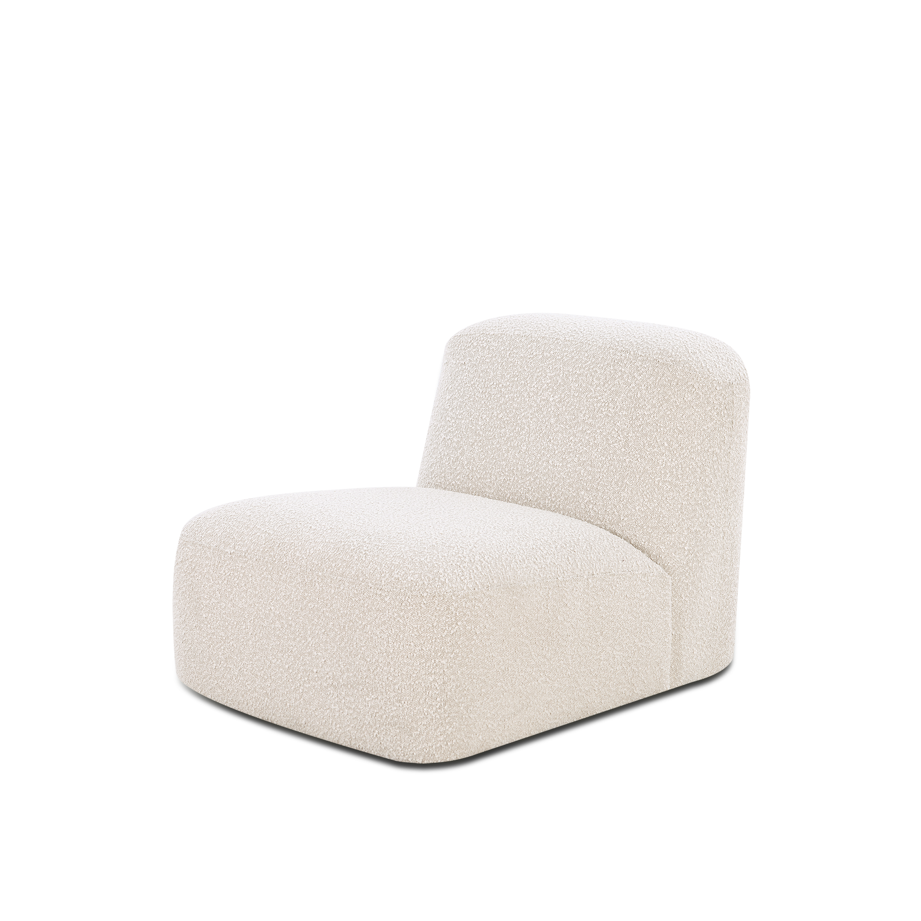 Muse Armless Modular Piece - [ Bronte Whipped Cream ]