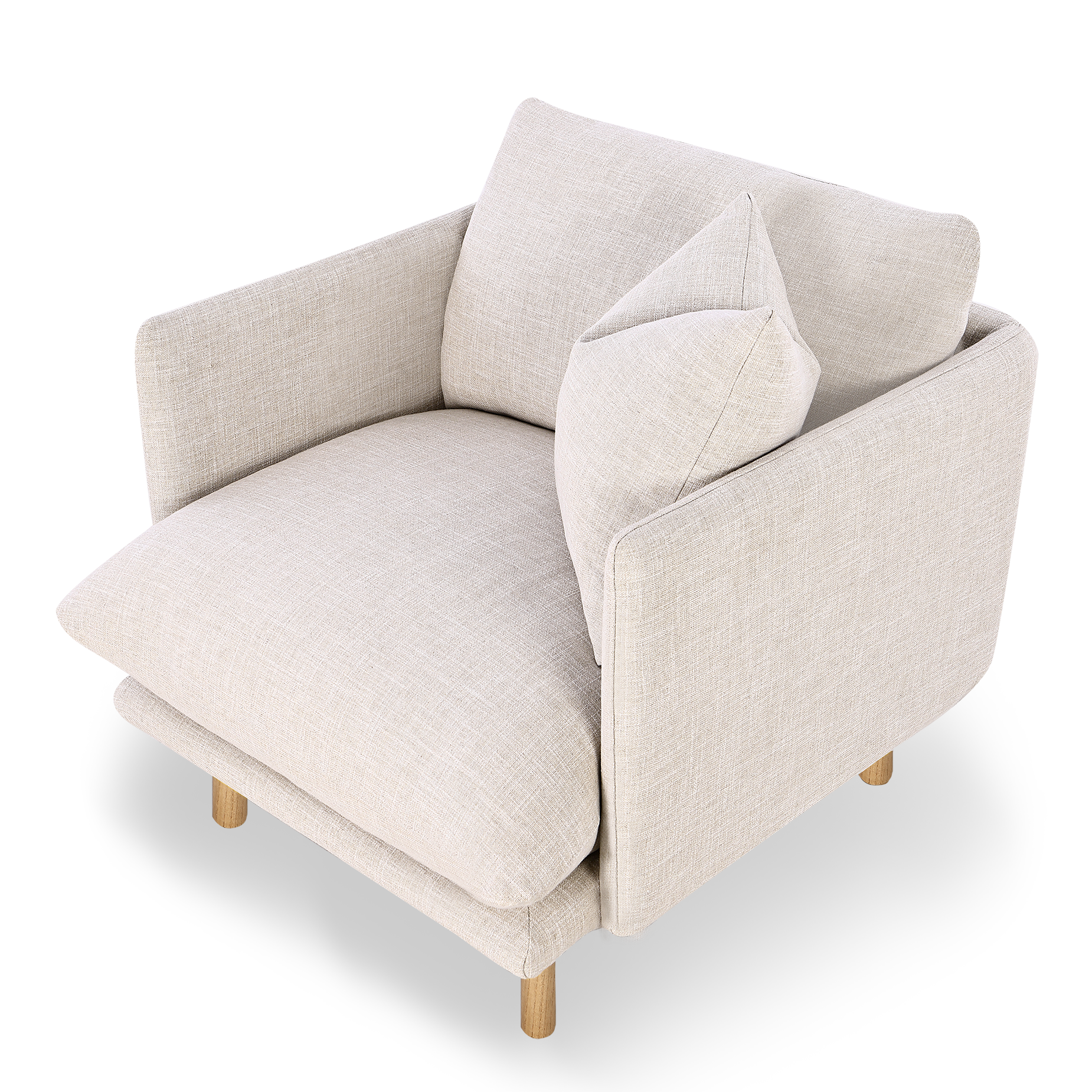 Zephyr Armchair - [ Byron Oyster ]