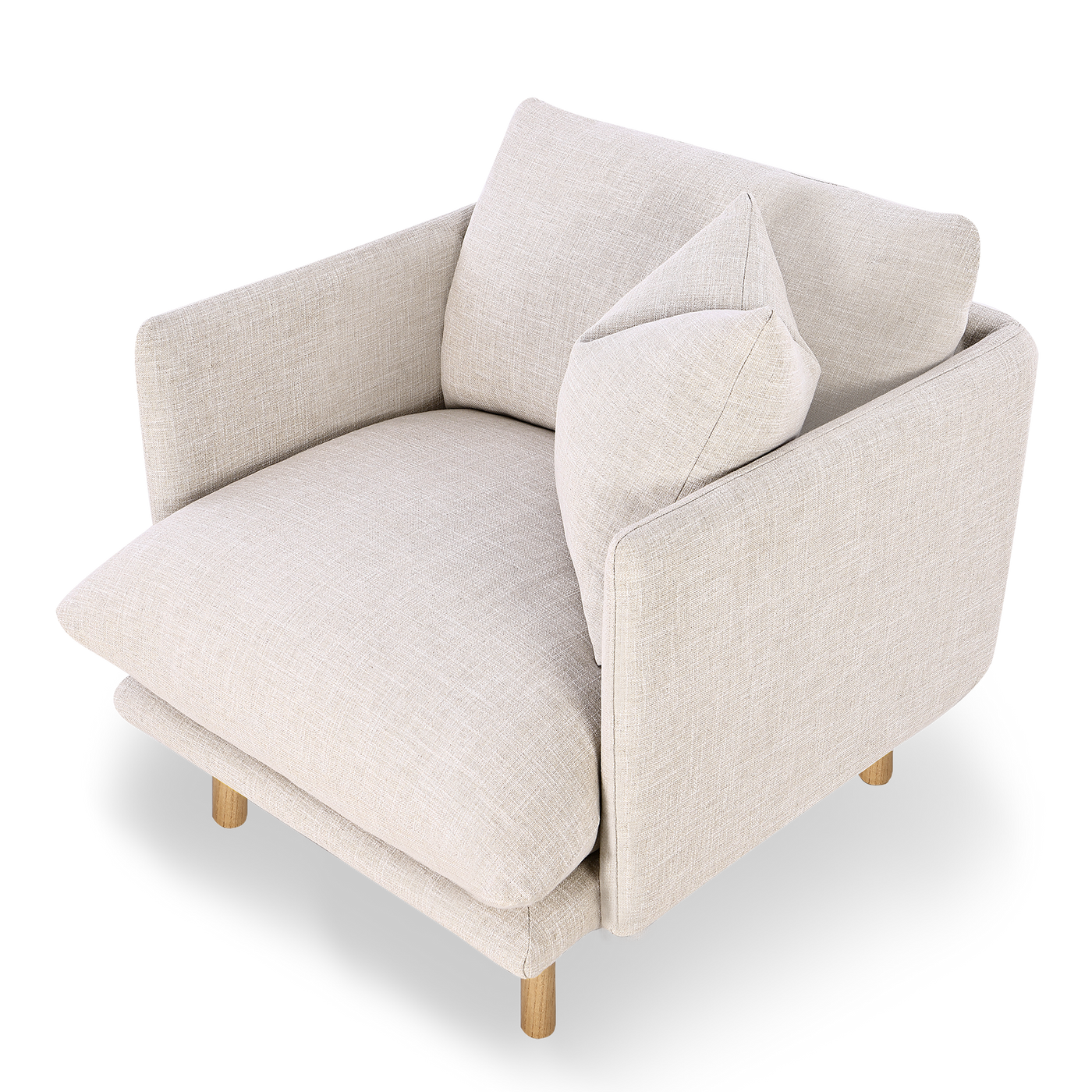 Zephyr Armchair - [ Byron Oyster ]