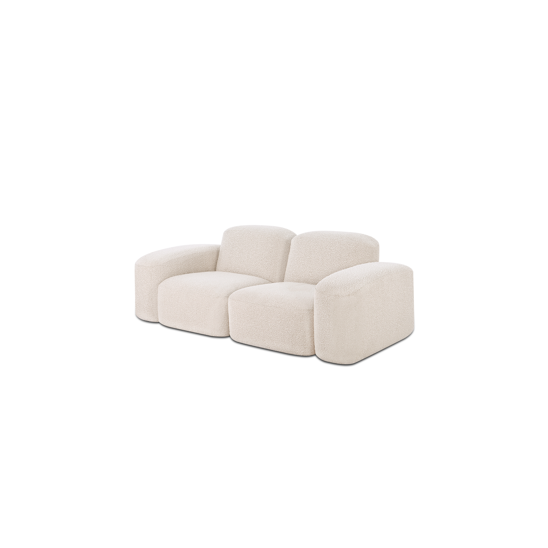 Muse 2 Seat Sofa - [ Bronte Whipped Cream ]