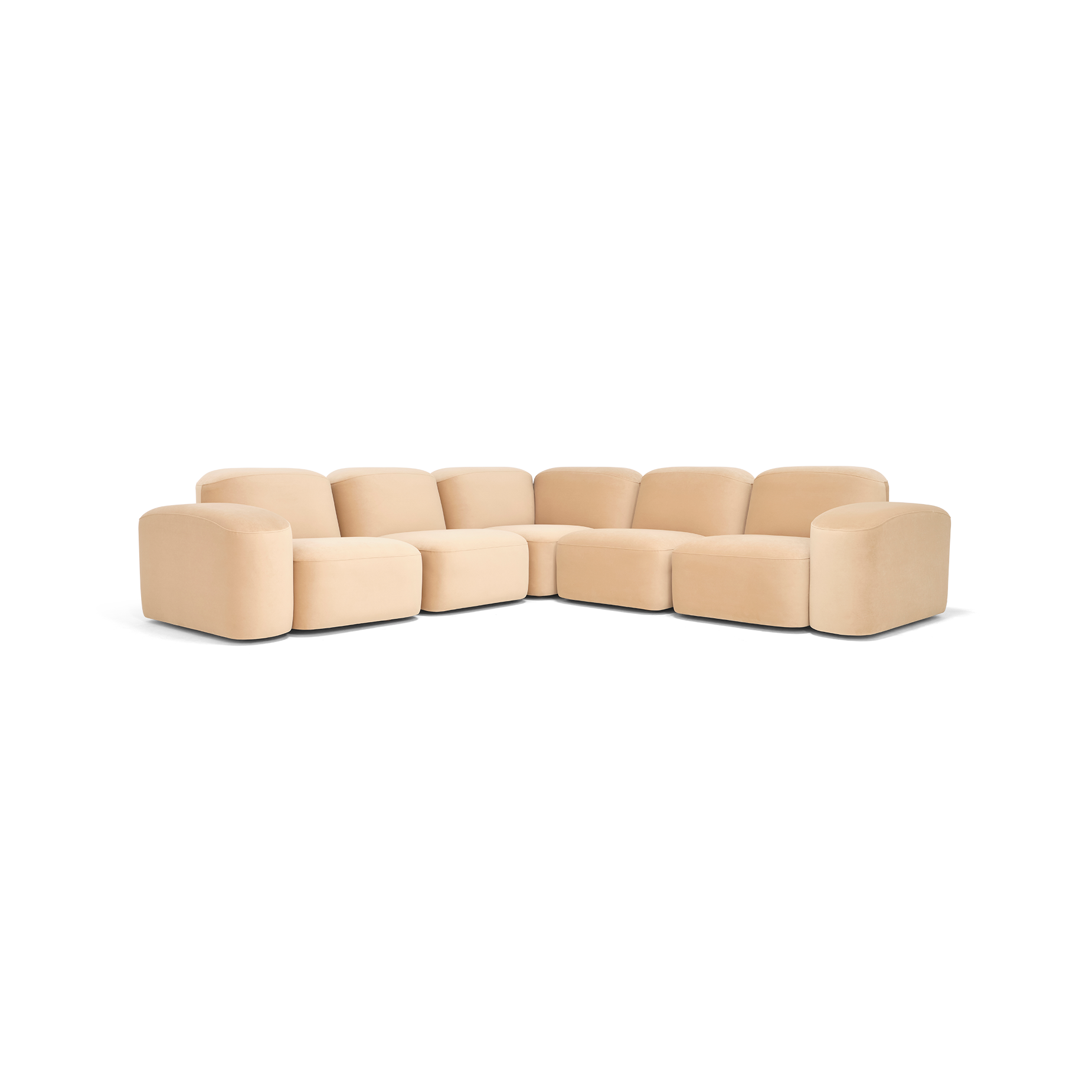 Muse 5 Piece Modular Sofa - [ Malibu Dune ]
