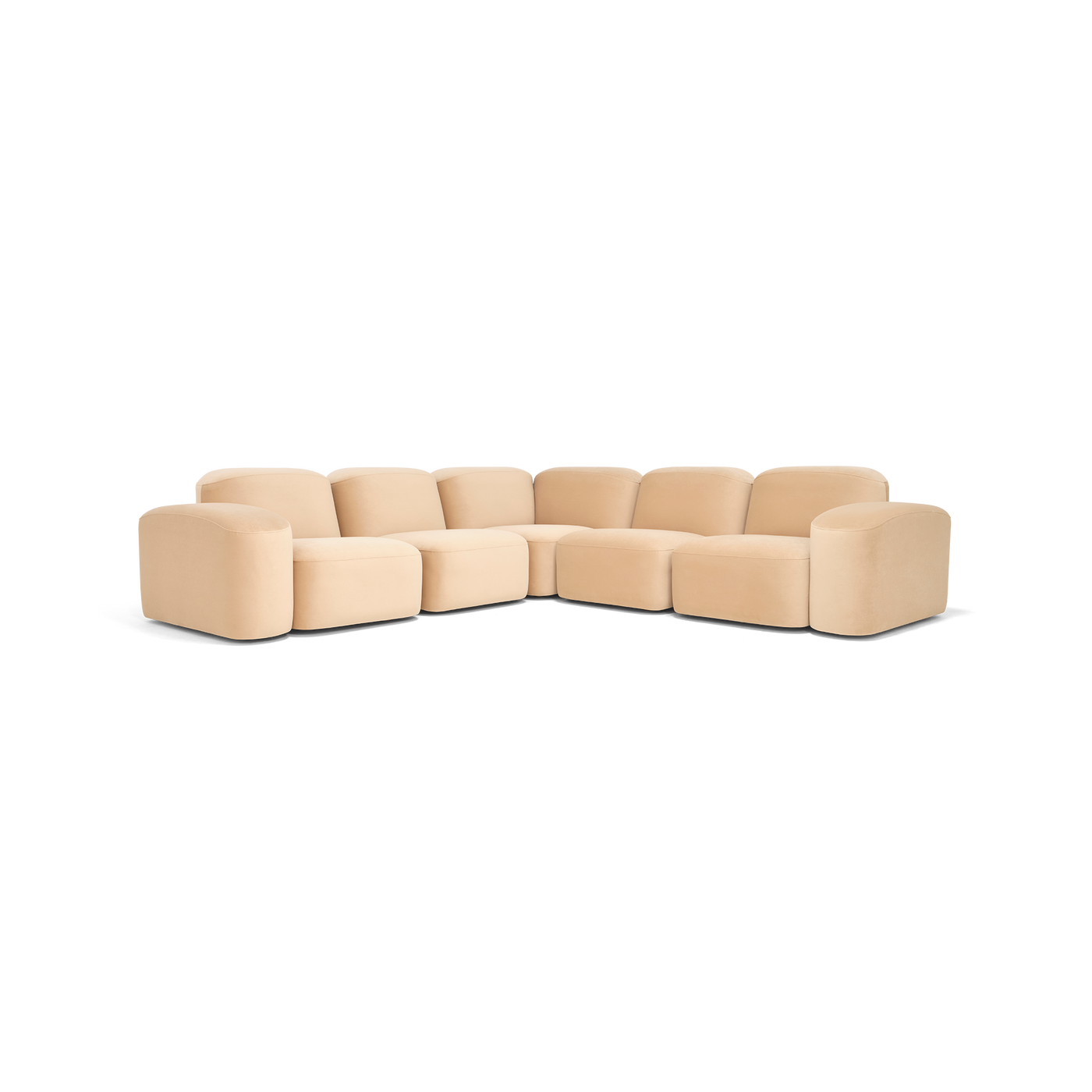 Muse 5 Piece Modular Sofa - [ Malibu Dune ]