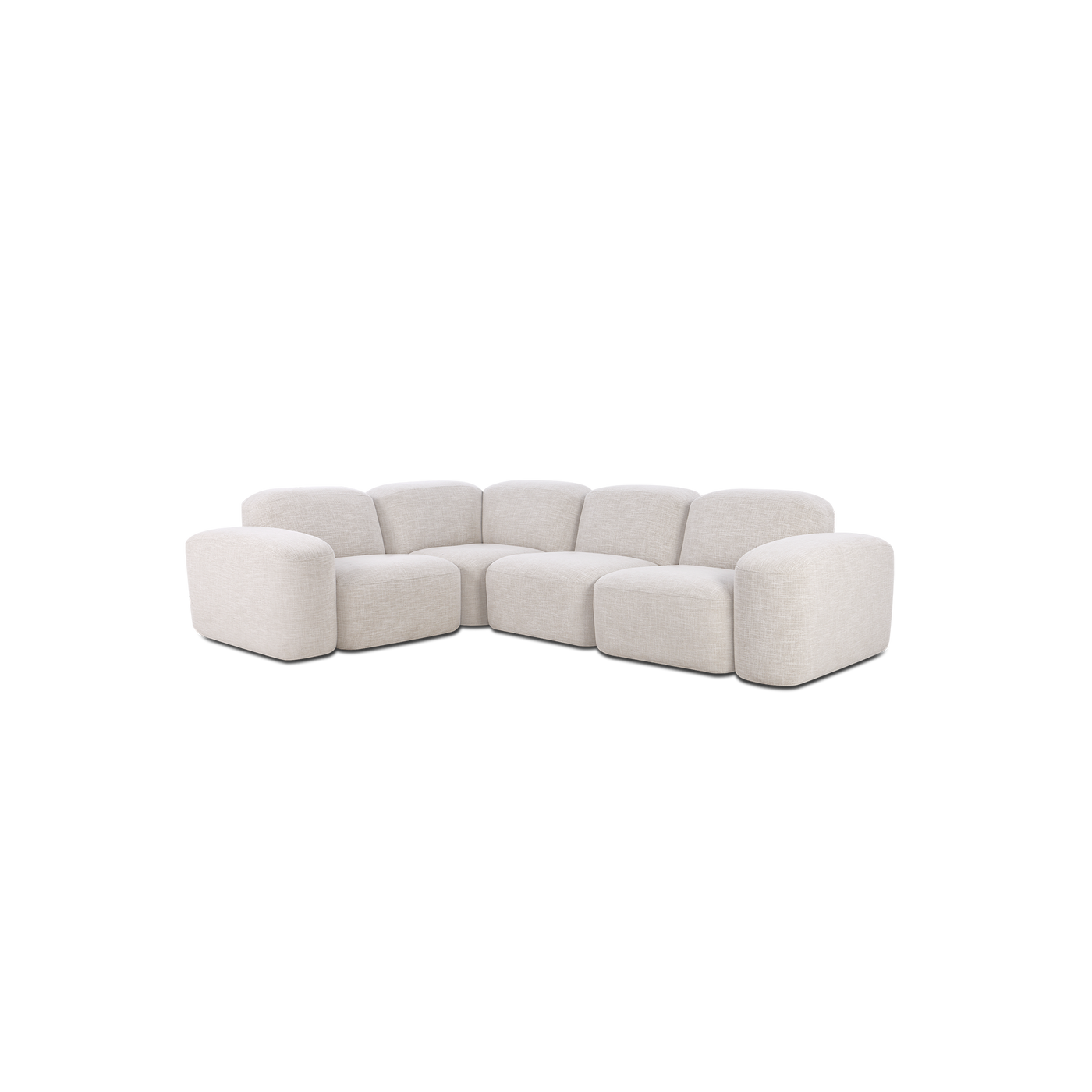 Muse 4 Piece Modular Sofa - [ Byron Oyster ]