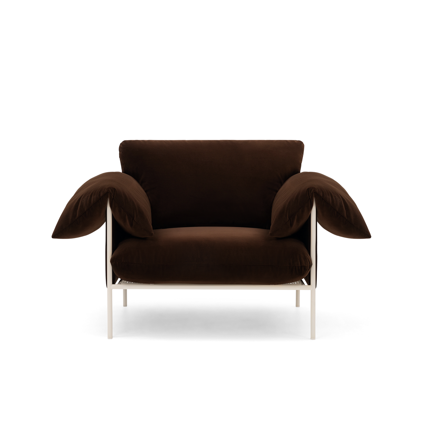 ELLISON STUDIOS. Alva Armchair in brown avalon piccolo.