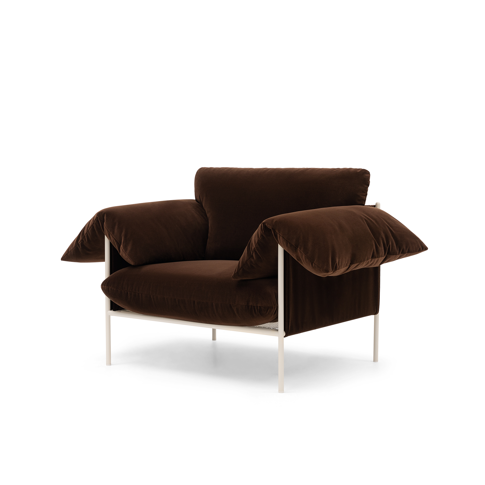 ELLISON STUDIOS. Alva Armchair in brown avalon piccolo.