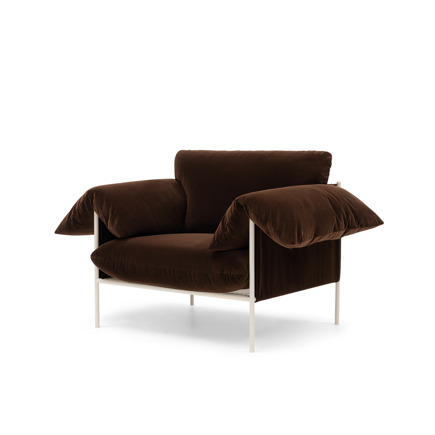 ELLISON STUDIOS. Alva Armchair in brown avalon piccolo.