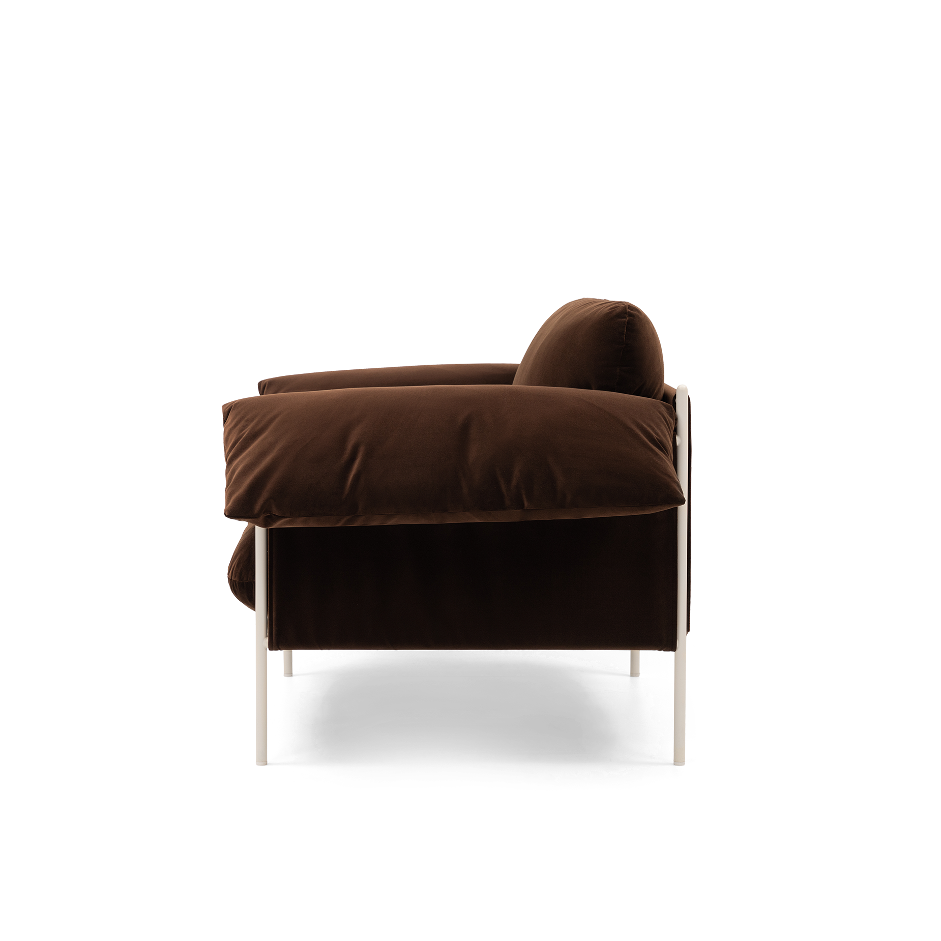 ELLISON STUDIOS. Alva Armchair in brown avalon piccolo.