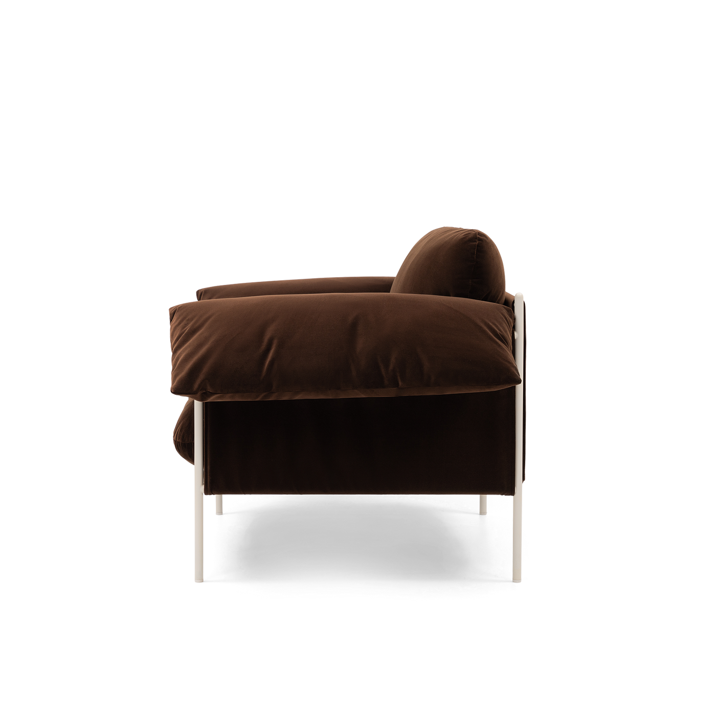 ELLISON STUDIOS. Alva Armchair in brown avalon piccolo.