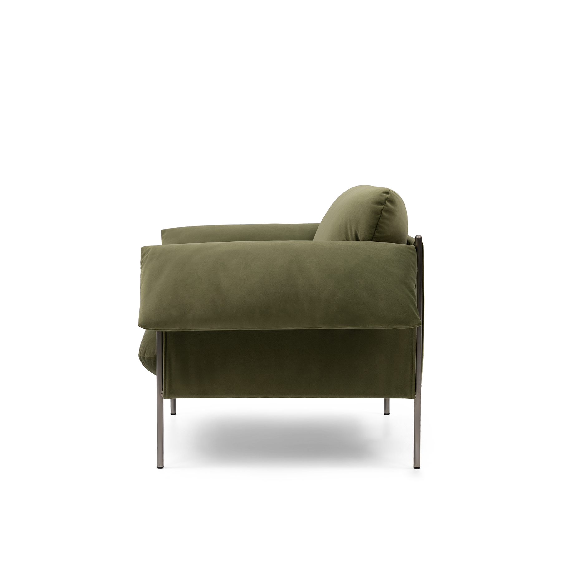 ELLISON STUDIOS. Alva Armchair in green malibu matcha.