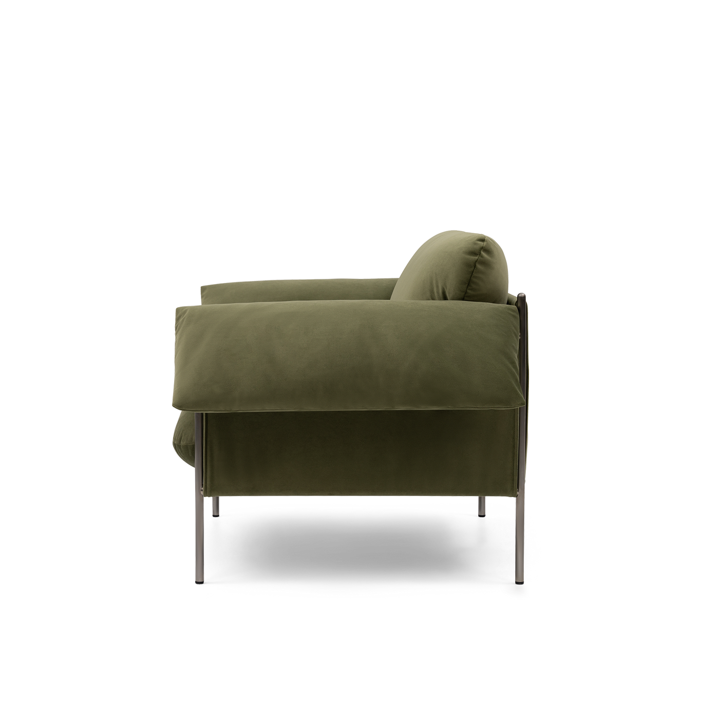 ELLISON STUDIOS. Alva Armchair in green malibu matcha.