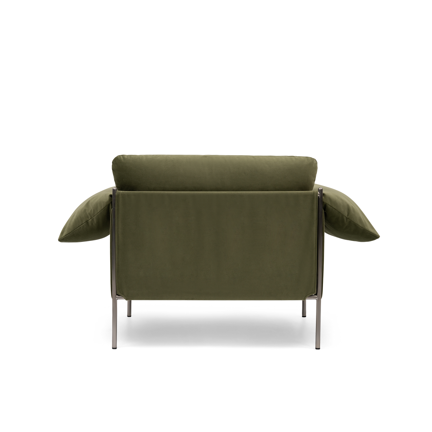 ELLISON STUDIOS. Alva Armchair in green malibu matcha.