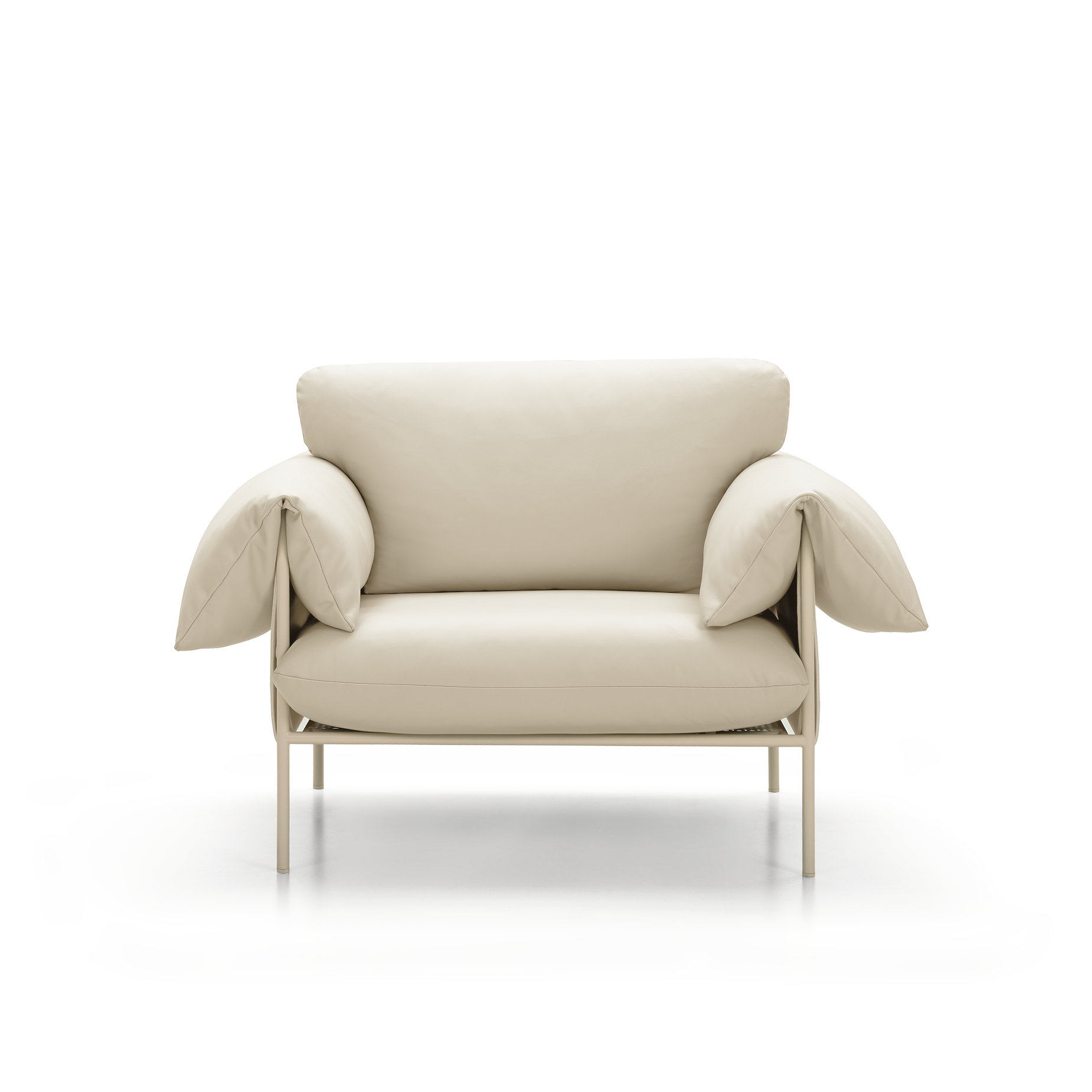 Alva Nougat Frame Armchair - [ Simpson Cream ]