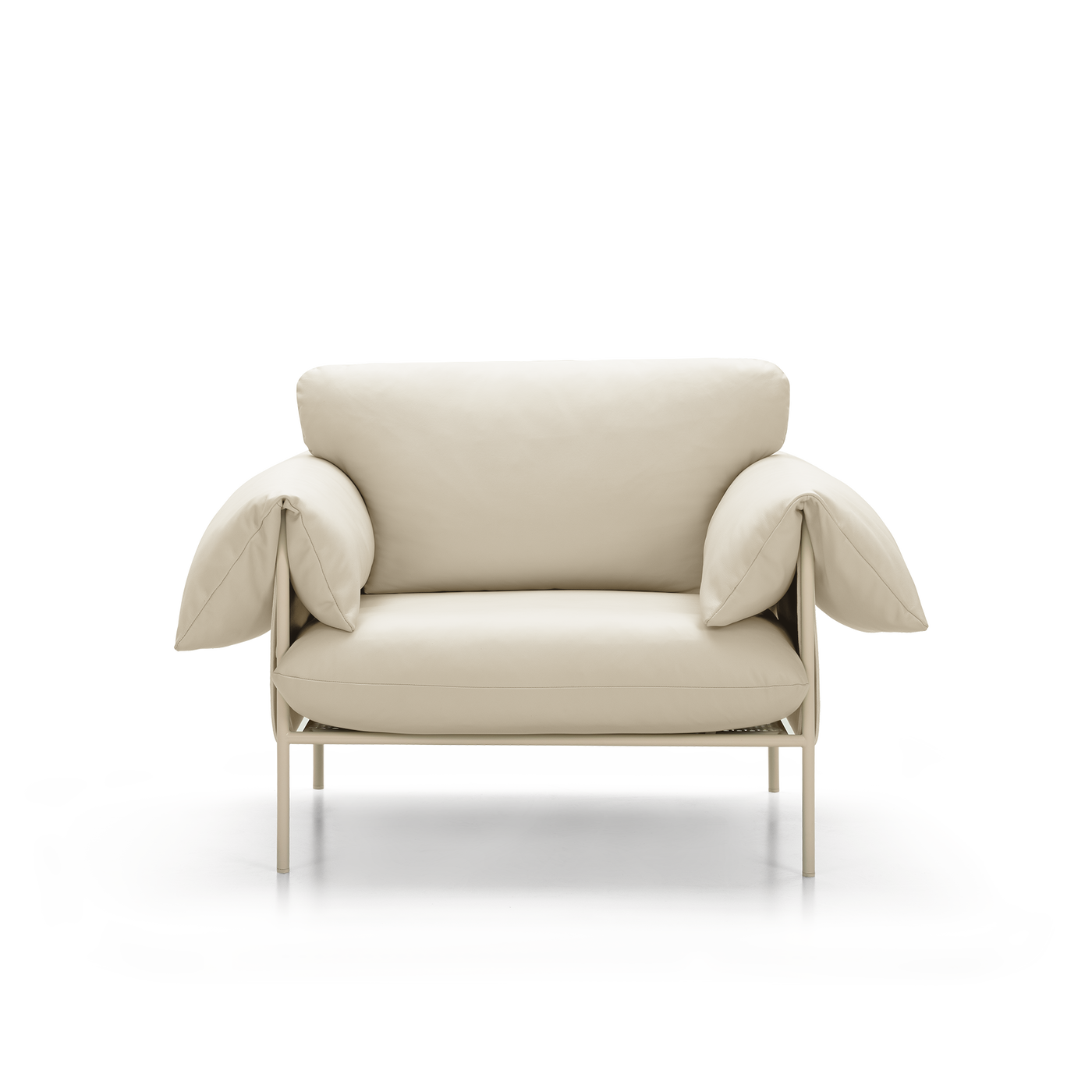 Alva Nougat Frame Armchair - [ Simpson Cream ]