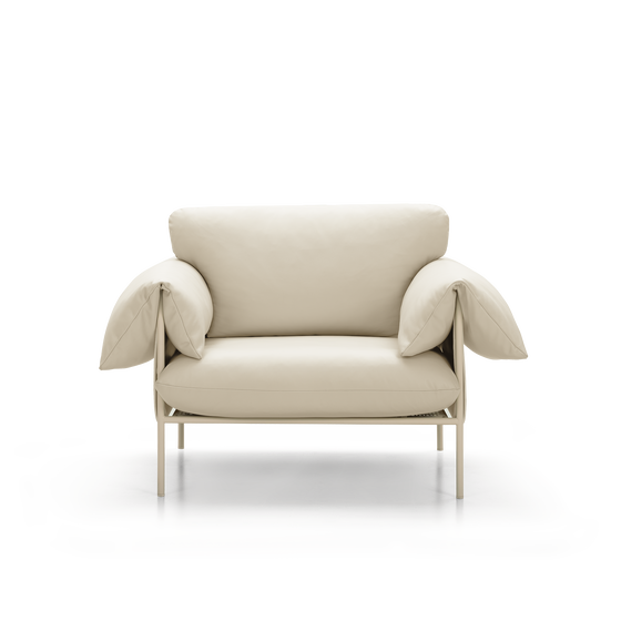 Alva Nougat Frame Armchair - [ Simpson Cream ]