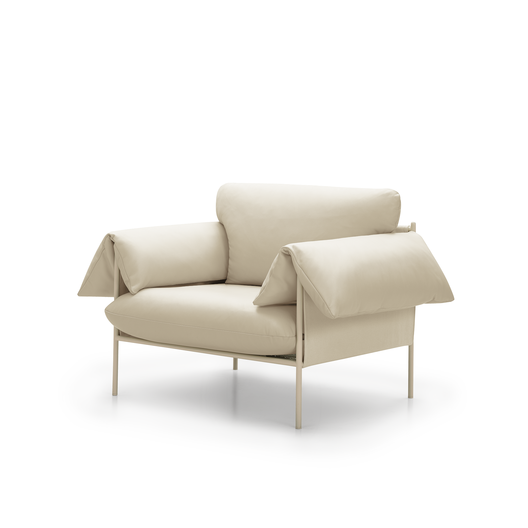 Alva Nougat Frame Armchair - [ Simpson Cream ]