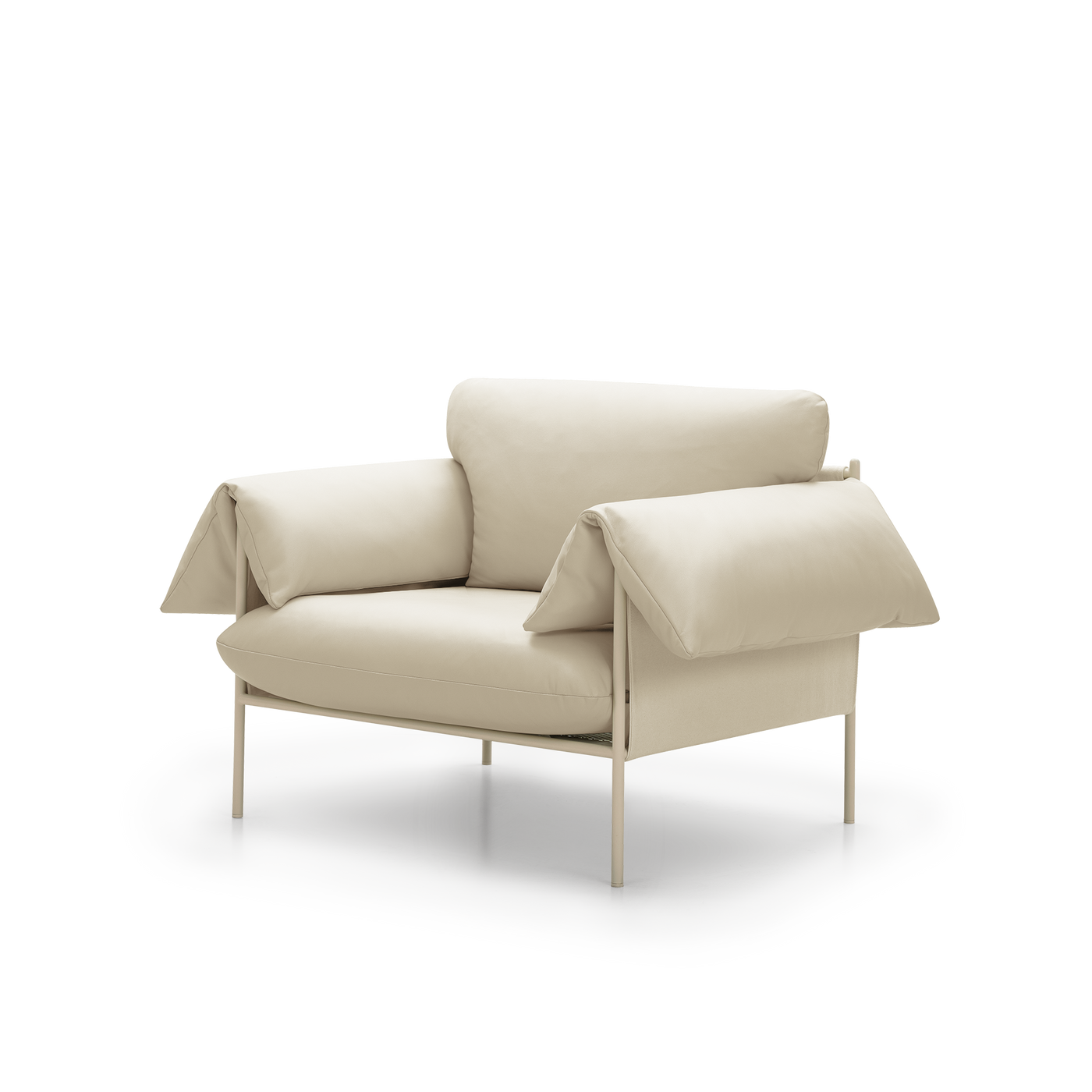 Alva Nougat Frame Armchair - [ Simpson Cream ]
