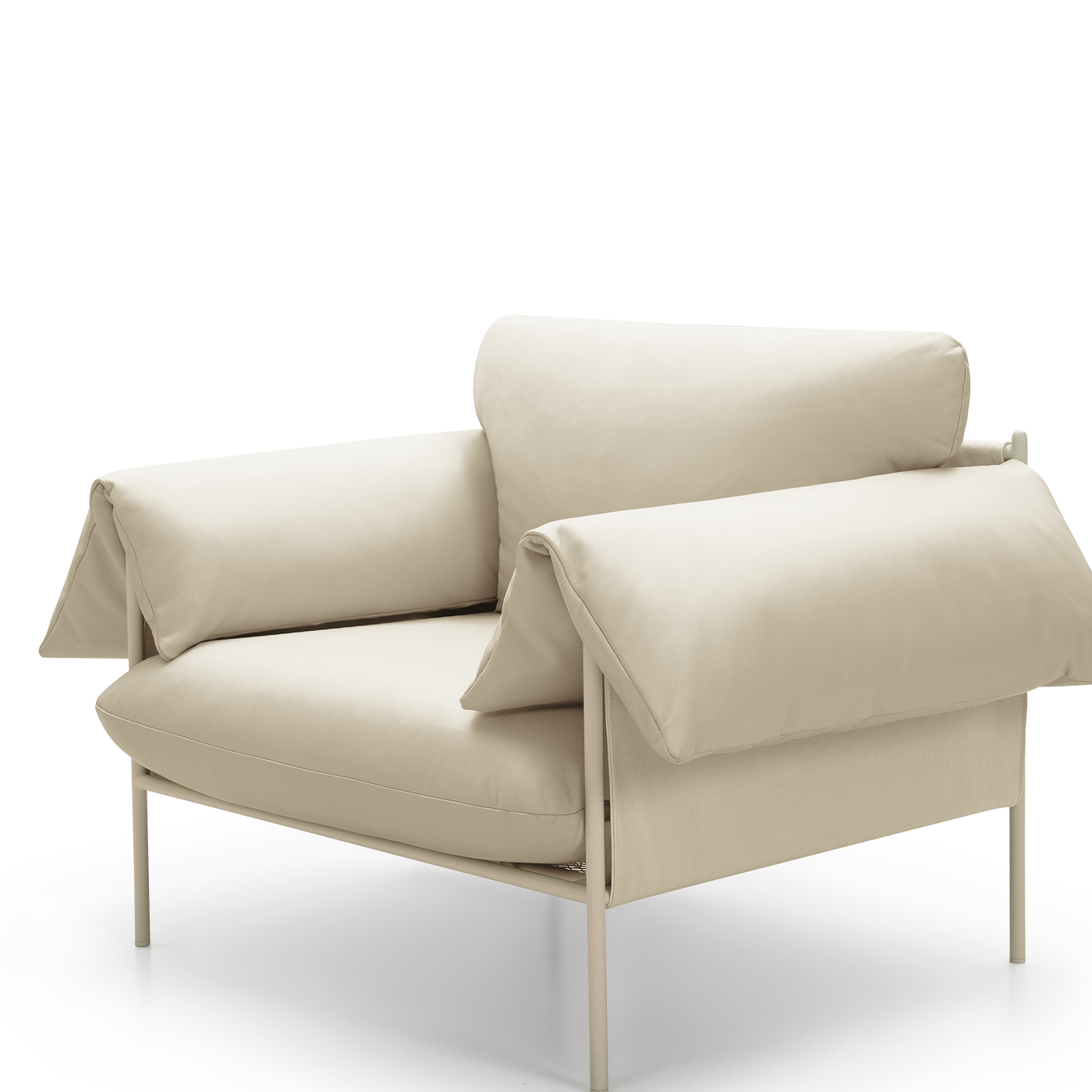 Alva Nougat Frame Armchair - [ Simpson Cream ]